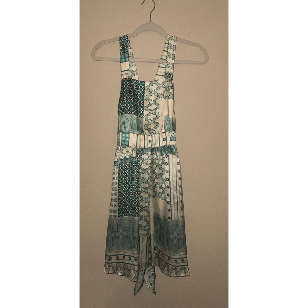 Stone Cold Fox‎ 100% Silk Patchwork Dress Size 1 New